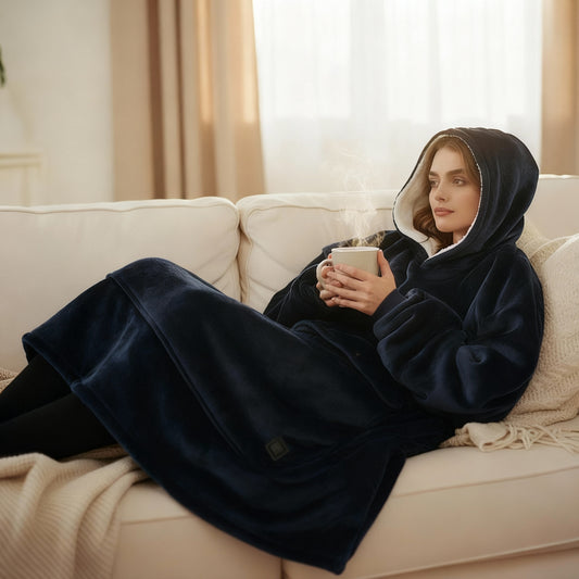 USB Heated Wearable Blanket Oversized Lazy Hoodie