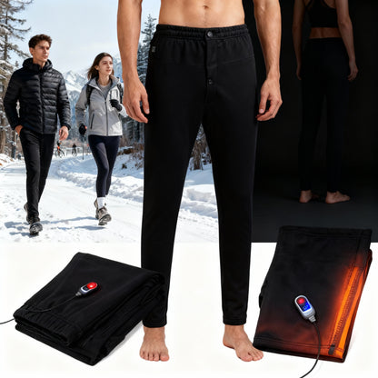 USB Heated Outdoor Hiking Winter Sport Thermal Pants Mens Heating Travel Trousers
