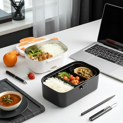 Electric Heated Lunch Box Stainless Steel