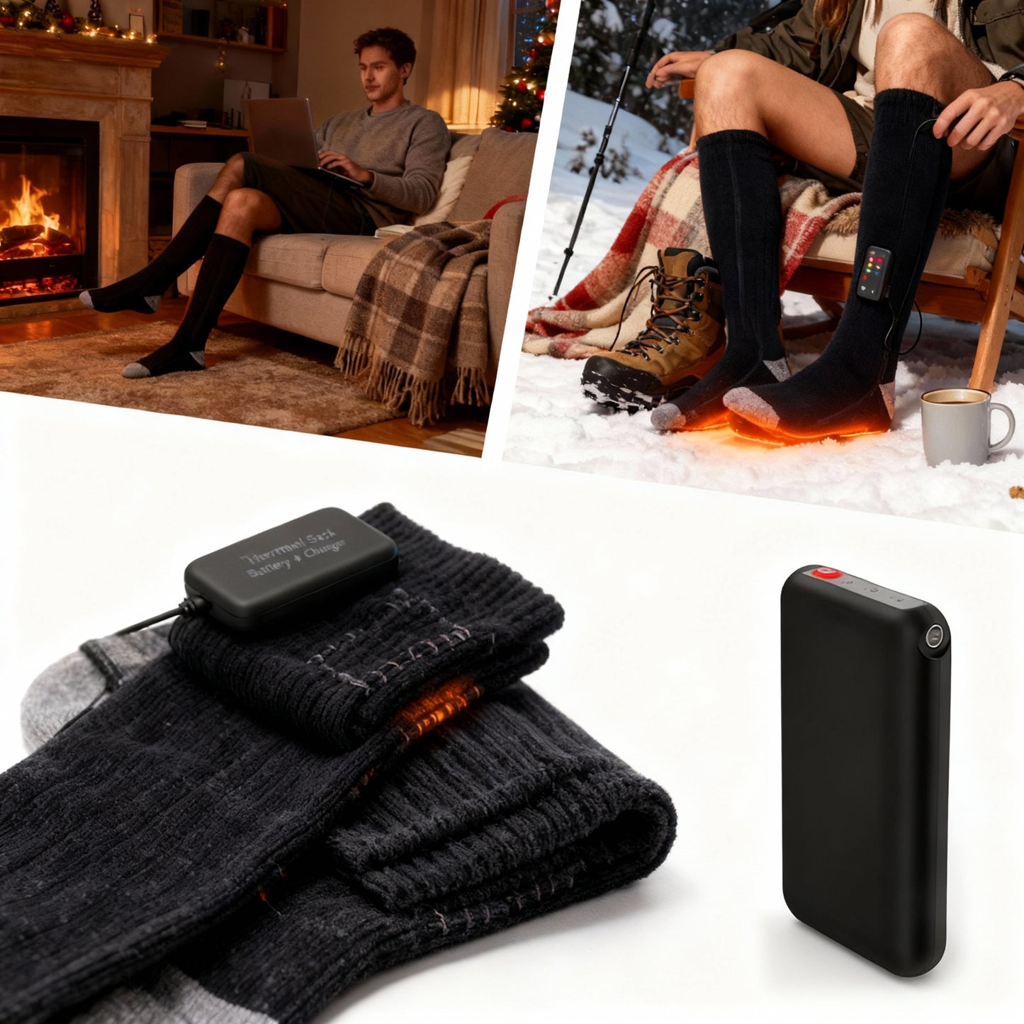 Electrically heated socks