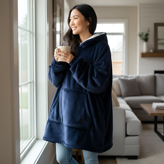 USB Heated Wearable Blanket Oversized Lazy Hoodie